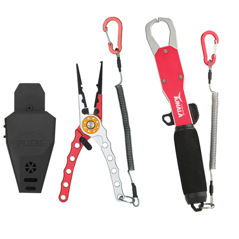 Picture of Aluminum alloy die-casting multifunctional road forceps portable lock fishing tongs fish controller road forceps suit manufacturers in stock