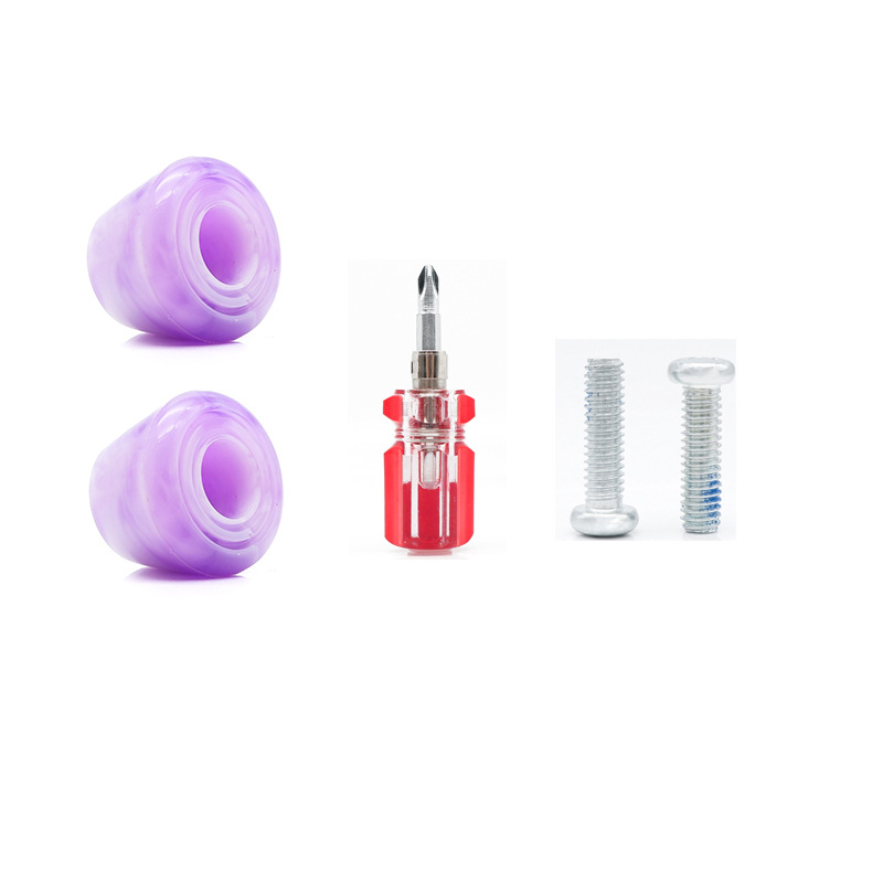 Picture of Spot Double Mixed Color High Elastic Pu Brake Head Double Row Roller Skates Brake Glue Four-Wheel Roller Skates Stop Ice Point