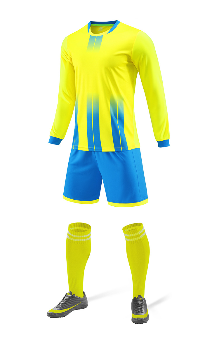 Picture of Children's Clothing Men's and Women's Long-Sleeved Football Uniform for Primary and Secondary School Students Football Uniform for Competition Sports Volleyball Training Team Uniform