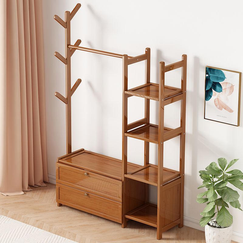 Picture of Coat rack floor vertical bedroom hanger household multi-functional storage rack room clothes hanger