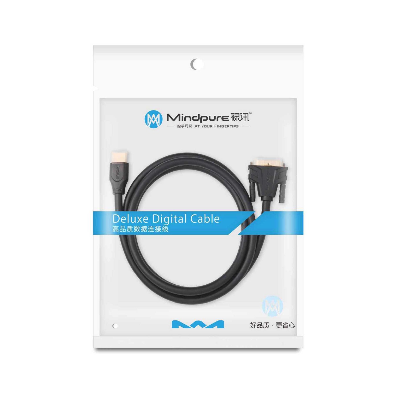 Picture of Luxun hdmi to DVI cable computer external display screen 4K with audio transmission output dvi-d HD video cable