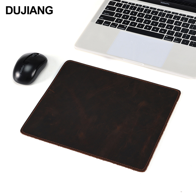 Factory direct leather business office mouse pad small size non-slip wear-resistant durable leather mouse pad