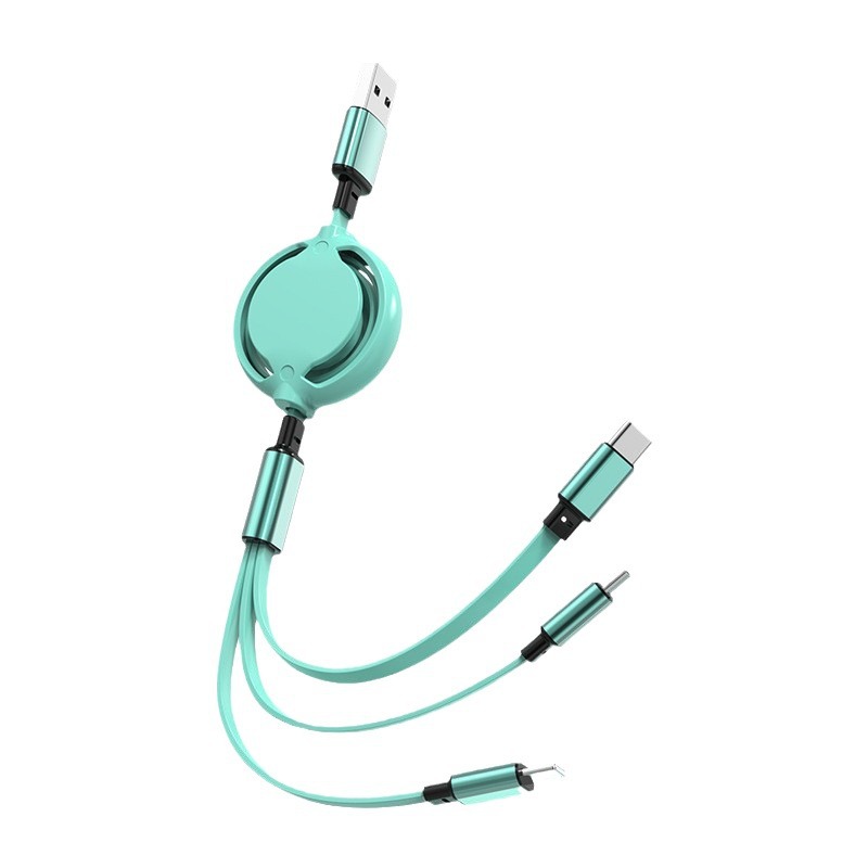 Picture of Data Cable Logo Small Gift One-To-Three Charging Cable Mobile Phone Fast Charging Suitable for Apple Huawei Type Android