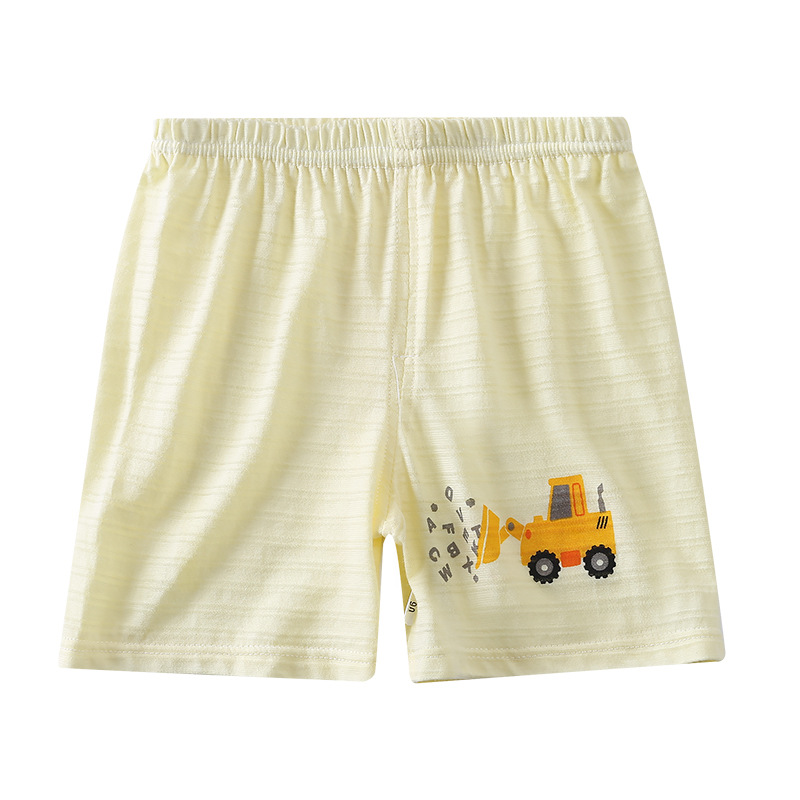 Picture of Slub cotton children's shorts summer baby boys and girls 100 cotton thin loose version 5 pants 2 pieces wholesale