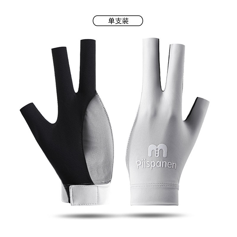 Picture of Billiards Gloves Professional Snooker Men's Three-Finger Full-Finger Ice Silk Breathable Non-Slip Left-Hand Single Pool Gloves Women