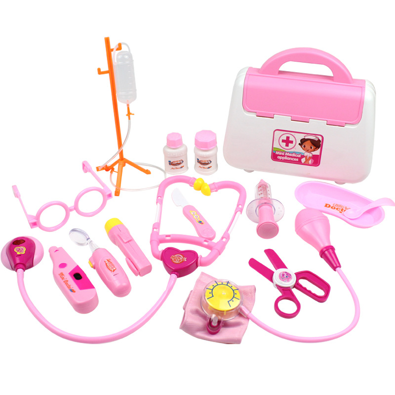 Picture of Explosions small doctor toy play stethoscope children's injection play house girl medical box nurse tool wholesale