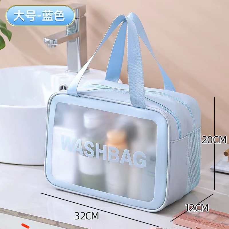 Wet and Dry Separation Cosmetic Bag Multifunctional Portable Travel Toiletry Bag Large Capacity Waterproof Skin Care Product Storage Bag New Style