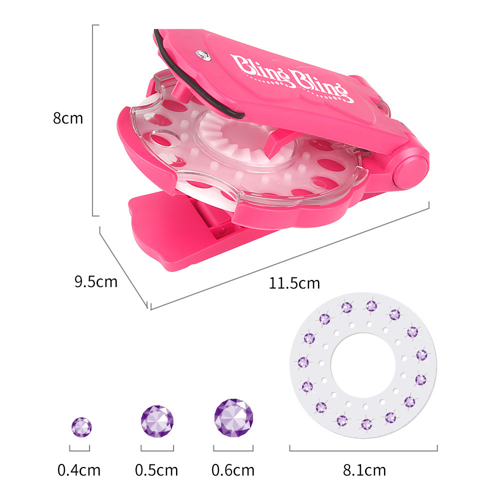 Picture of Cross-Border Magic Diamond Machine Children's Toys Wholesale Girls Hair Braider Play House Hair Accessories Makeup Nail Drill Machine
