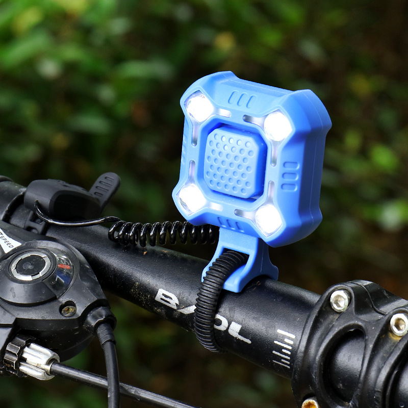 Picture of Mountain Bike Light usb Rechargeable Horn Light Road Bike LED Bike Night Riding Rain Warning Pack Riding Accessories