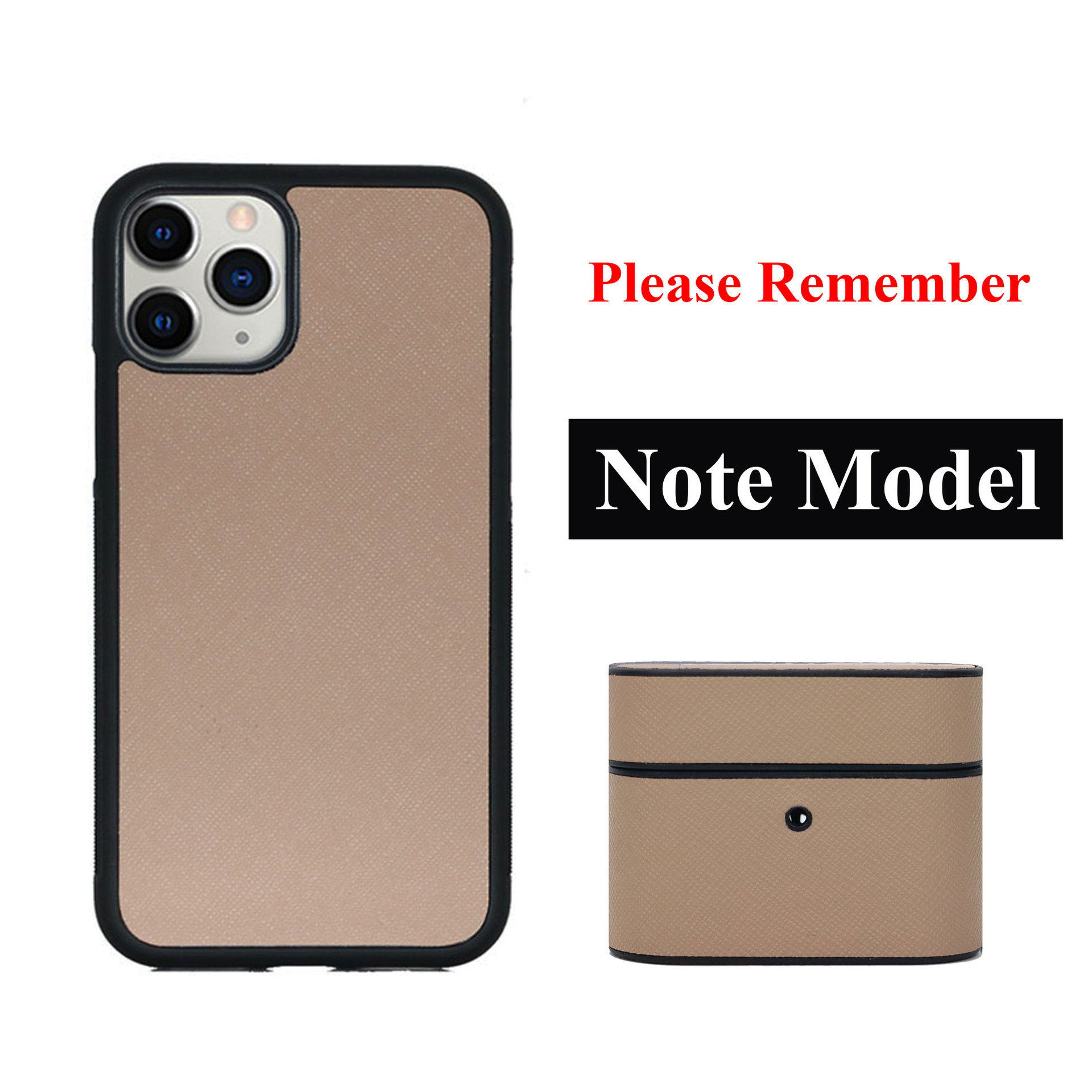 Picture of Genuine Leather drop-resistant Airpods Bluetooth headset protective cover + phone case for Iphone11-15Samsung
