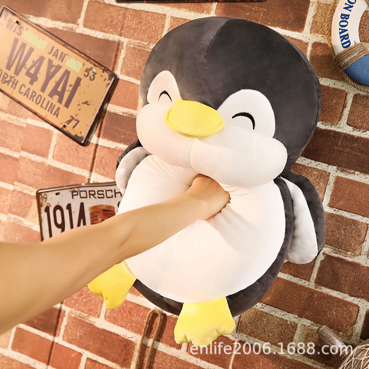 Picture of Korean Cute Fat Penguin Doll Soft Large Plush Toy Sleeping Pillow for Girls and Children Birthday Gift Cute