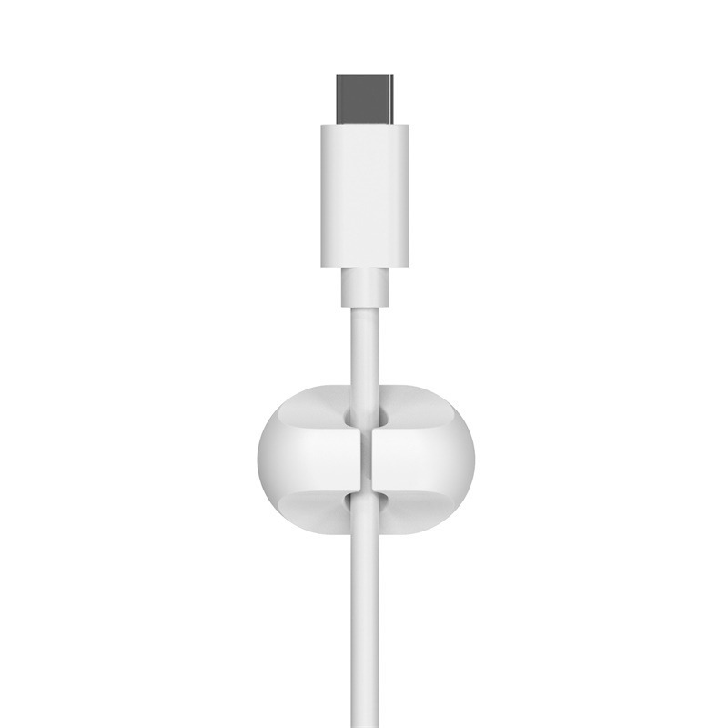 Picture of New desktop charging data cable holder multi-port creative storage wire silicone cable organizer hub