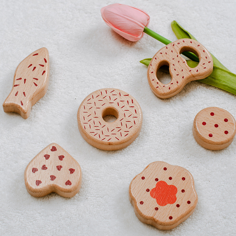 Picture of New Beech Ice Cream Donut Ice Cream Ice Popsicle Egg Che Che Che Le Kitchen Play House Wooden Toy Gift