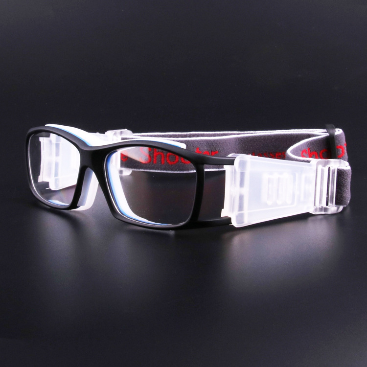 Picture of Fashion Unisex Explosion-proof Outdoor Sports Glasses Three-point Kids Can Equipe with Myopia Goggles Football Glasses Frame