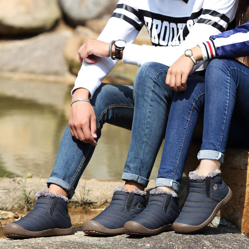 Picture of Autumn and Winter New Men's Large Size Plus Cotton Cotton Shoes Outdoor Casual Hiking Shoes Couple's Multi-color Height-increasing Outdoor Shoes