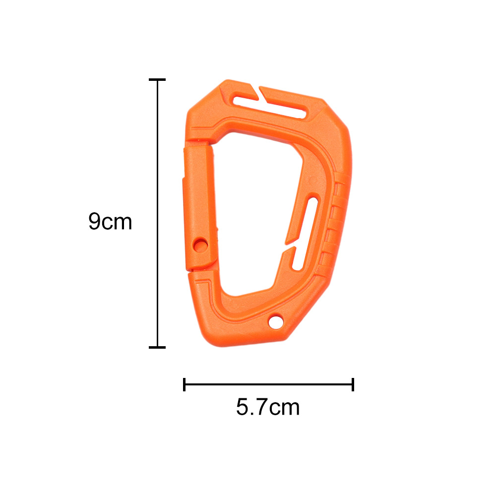 Picture of Plastic Steel D-Shaped Carabiner Outdoor Backpack Quick Release Buckle Portable Camping Style Equipment Mountaineering Key Chain Outdoor Quick Release Buckle