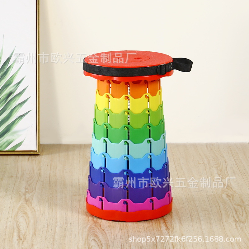 Picture of Outdoor Folding Stool Is Lightweight and Convenient, Telescopic Stool Is Easy to Carry, Outdoor Camping Stool Supports Cross-Border Spot Supply