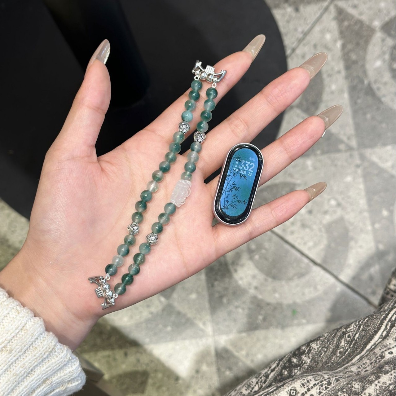 For mi band 8 strap 9 generation beaded hand rope national tide millet 7/6/5/4/3NFC national wind millet strap