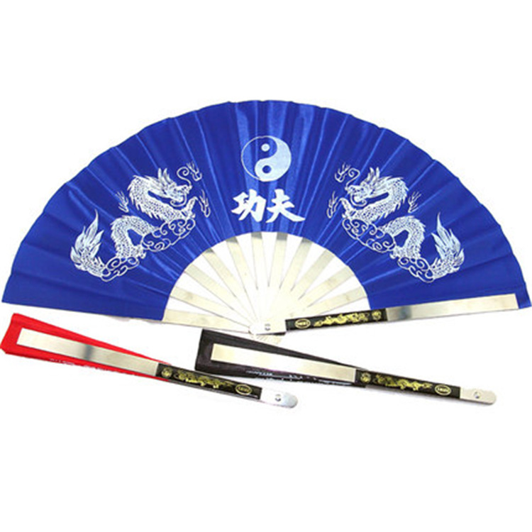 Picture of Stainless Steel Tai Chi Fan, Fitness Kung Fu Fan, Tai Chi Martial Arts Performance Fan, Dance Fan, Square Dance Fan