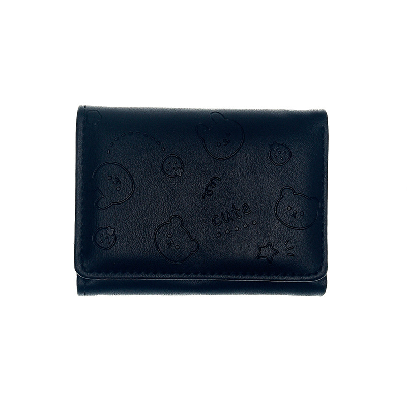 Picture of New Fashion Korean Style Short Women's Small Wallet Solid Color Ins Simple Multi Card Cute Student Change Card Bag
