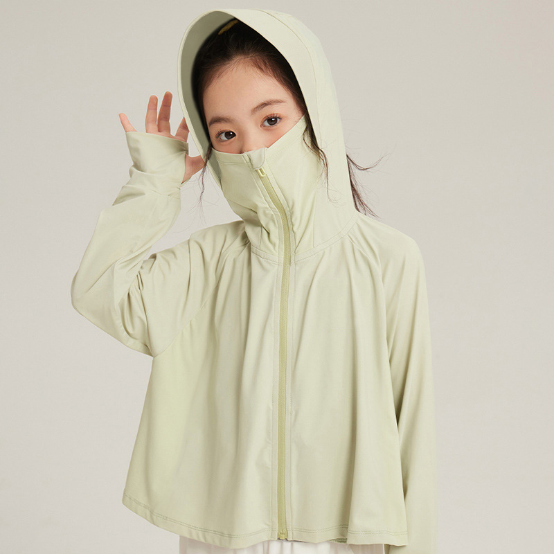 Picture of Girls' Sun Protection Clothing Summer 2025 New Children's Ice Silk Sun Protection Clothing Lightweight UV Protection UPF50 Jacket