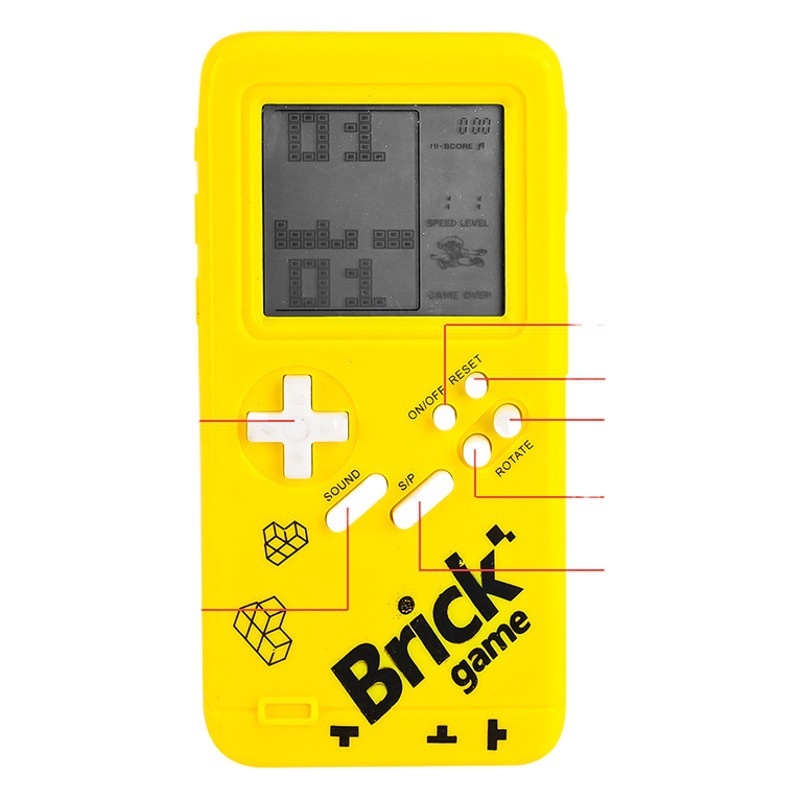 New game console handheld Tetris game console large screen development intelligence educational toy model cross-border