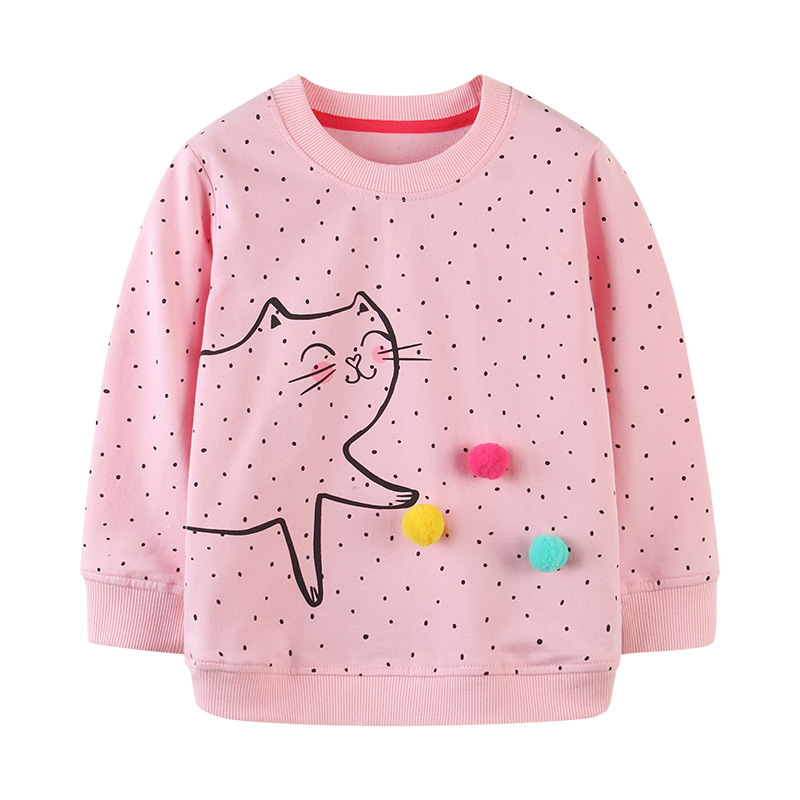Picture of Cross-border supply of autumn new children's sweater European and American style girls long sleeve sweater printed round neck top