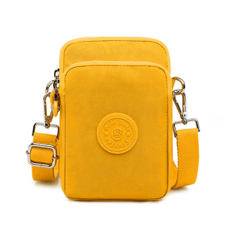 New Ladies Crossbody Mobile Phone Small Bag Lightweight Waterproof Nylon Cloth Bag Fashionable Outdoor Travel Crossbody Bag Shopping Bag