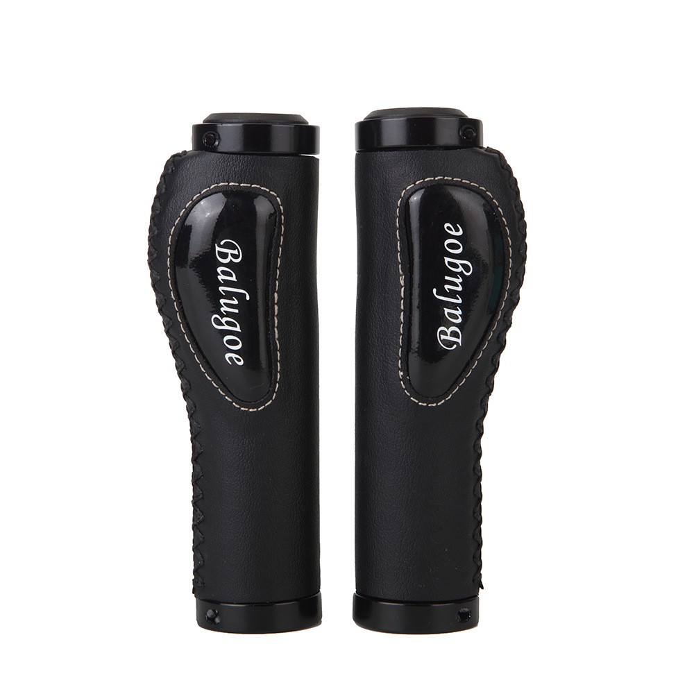 Picture of BALUGOE mountain bike handle cover shock-absorbing non-slip sweat-absorbing leather comfortable auxiliary handle lock grip driver handle