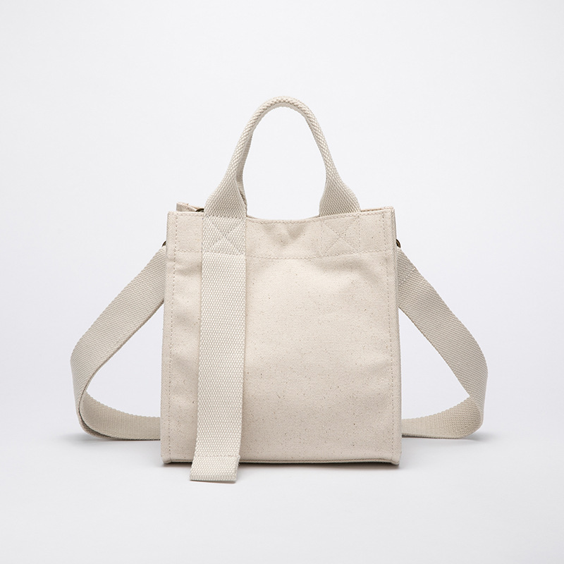 Canvas bag women's messenger bag new artistic fresh shoulder bag western style handbag fashion crossbody bucket bag