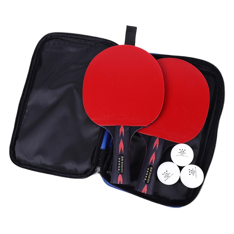 Five-star table tennis racket single table tennis board competition level 5-star table tennis racket horizontal racket straight racket table tennis racket single racket