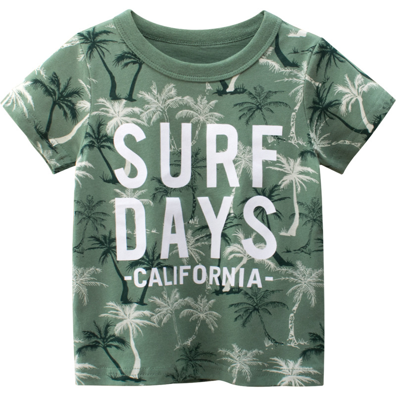 Picture of Korean Style Kidsren's Clothing Wholesale 2025 Summer New Boys' Short-Sleeved T-Shirts Kidsren's Clothing Baby Tops Dropshipping