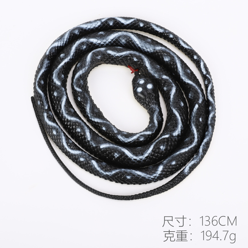 Picture of Cross-border simulation snake model python cobra animal simulation model children's toy stall scary spoof toys