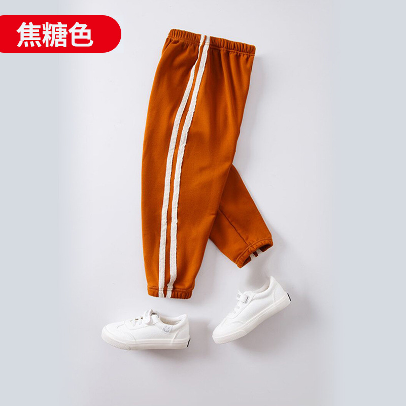 Picture of Men's and Women's Pants Fleece-lined Thickened Autumn Wear Children's Sports Pants Outer Wear Women's Spring and Autumn Warm Casual Pants