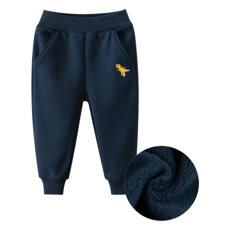 Korean style children's clothing spring new 2024 children's sports pants fleece-lined boys' pants baby trousers one consignment