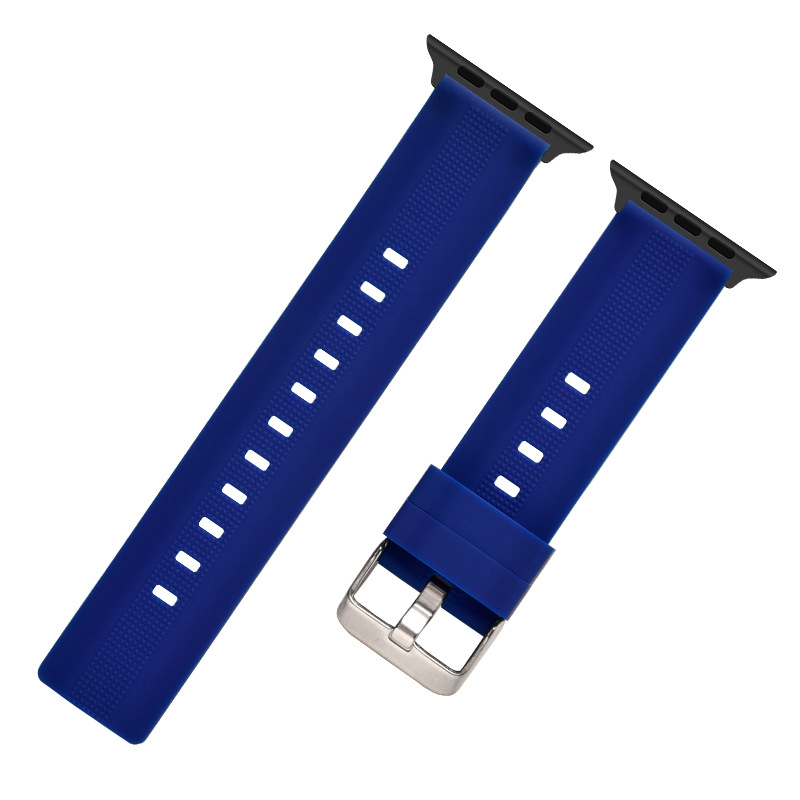 Picture of For Original Apple Strap Advanced Sense iwatch Strap Interface Black Quick-release 22mm Environmentally Friendly Silicone Strap