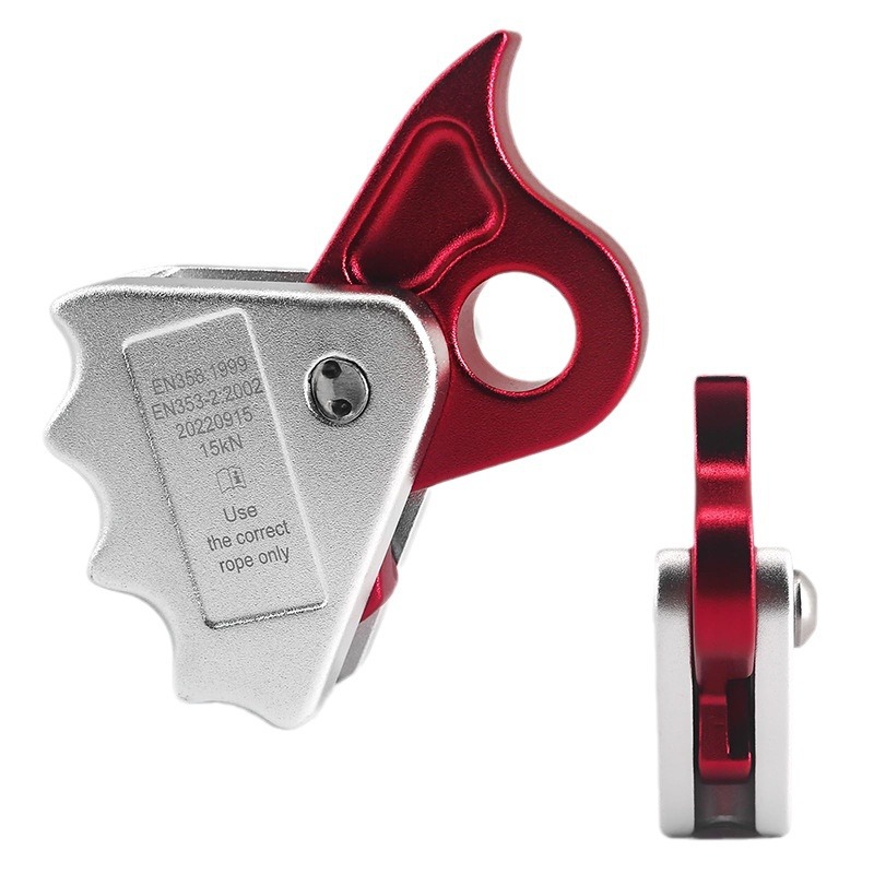 Picture of Factory Wholesale Outer Rock Climbing Aluminum Alloy Rope Grab Bucket to Enhance Flow Hand Rope Grabber to Protect Self-Locking Descender