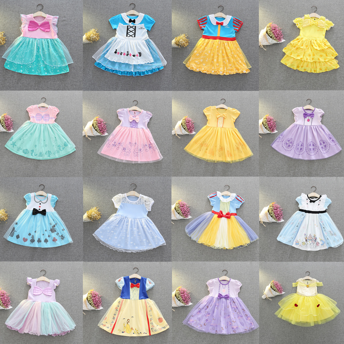 Foreign Trade Children's Clothing Girls Dress Alice in Wonderland Snow White Dress Halloween Costume Dropshipping