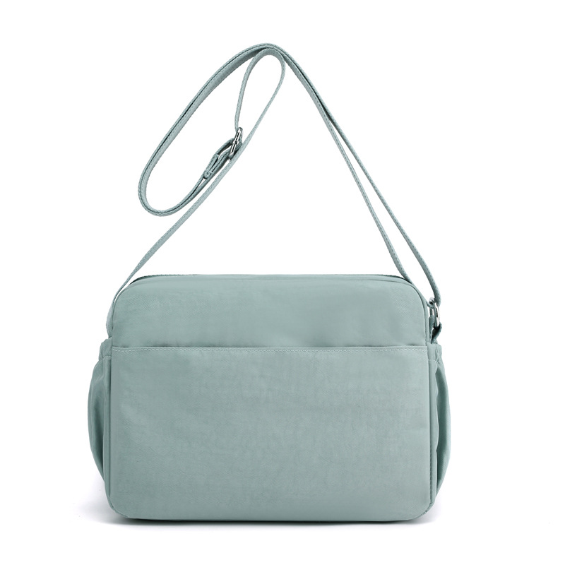 Picture of Fashionable Simple Women's Shoulder Bag Large Capacity Outdoor Shopping Bag Lightweight Waterproof Nylon Cloth Bag Crossbody Bag