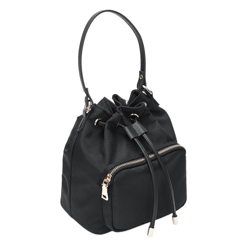 Yuanmoto Liangchang Bucket Bag Women's New Fashion Handbag Nylon Shoulder Bag Canvas Korean-style Crossbody Bag
