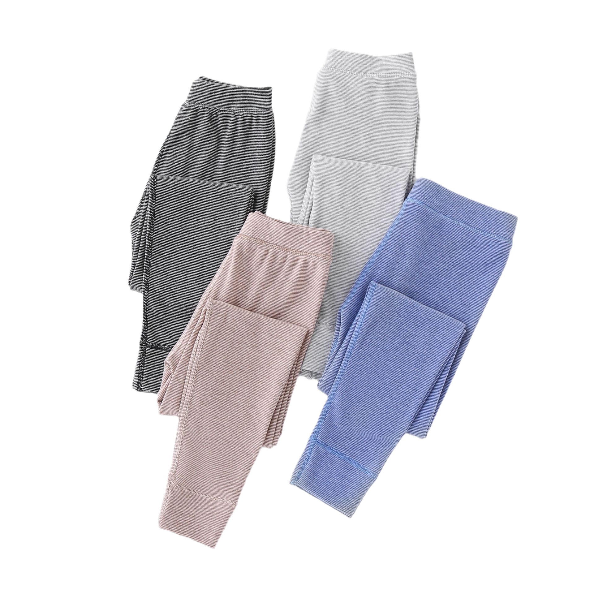 Picture of Warm trousers children's double-sided jacquard fast warm fleece-lined leggings medium and small boys and girls candy color autumn and winter New