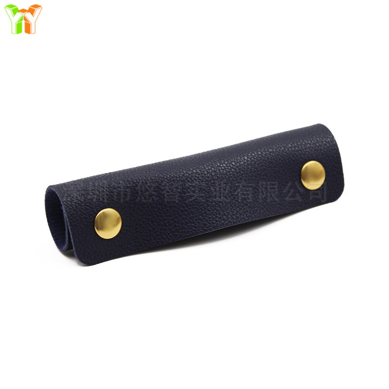 Picture of Double Buckle Luggage Handle Protective Leather Case Anti-Throttling Anti-Dirty Shoulder Strap Bag Shopping Bag Portable pu Leather