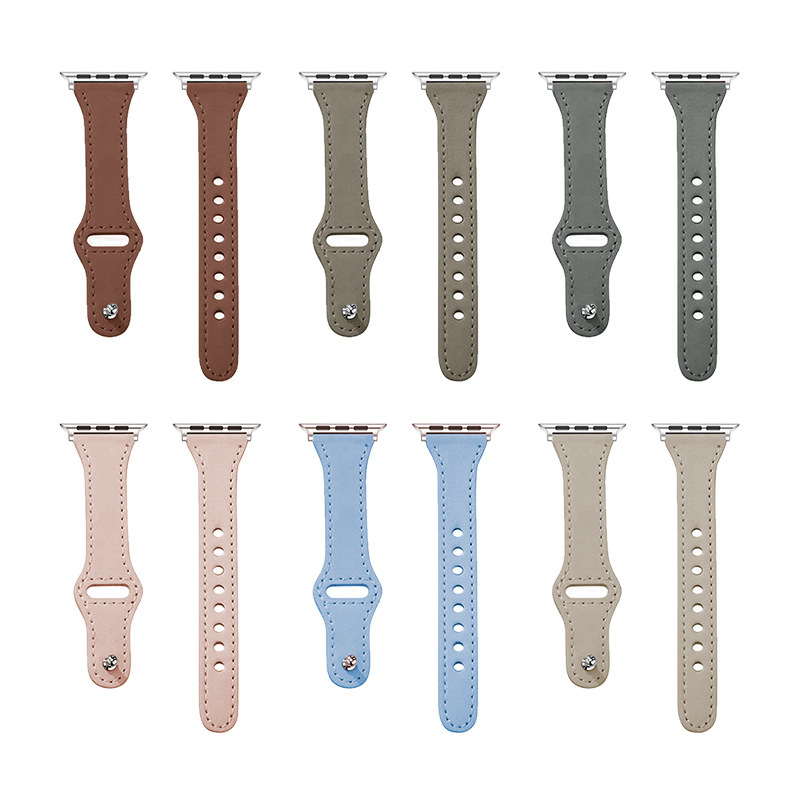 Picture of Suitable for Apple Huawei Watch Strap Applewatch Smart Watch Retro Business First Layer Genuine Leather iWatch Buckle