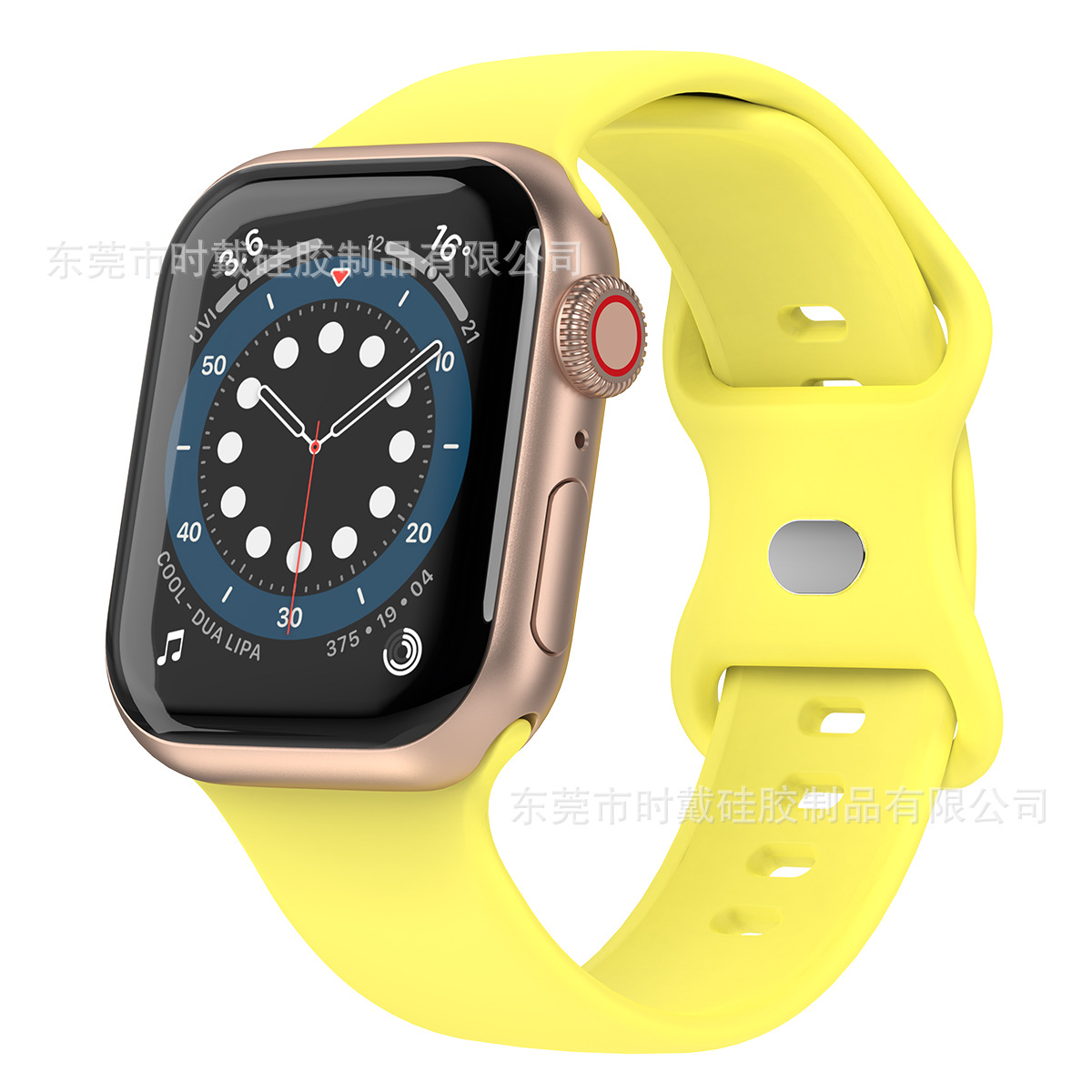 Picture of strap Watch 8 generation/Ultra/SE solid color silicone buckle iwatch strap