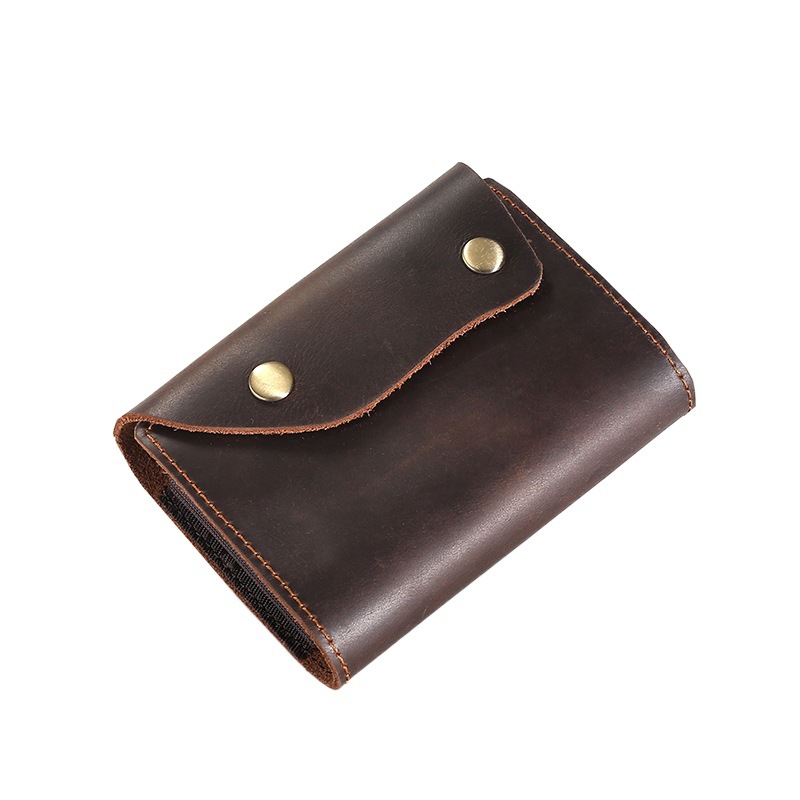 Foreign trade Crazy Horse Leather Man leather card bag driver's license card card clip European and American retro head layer cowhide credit card set