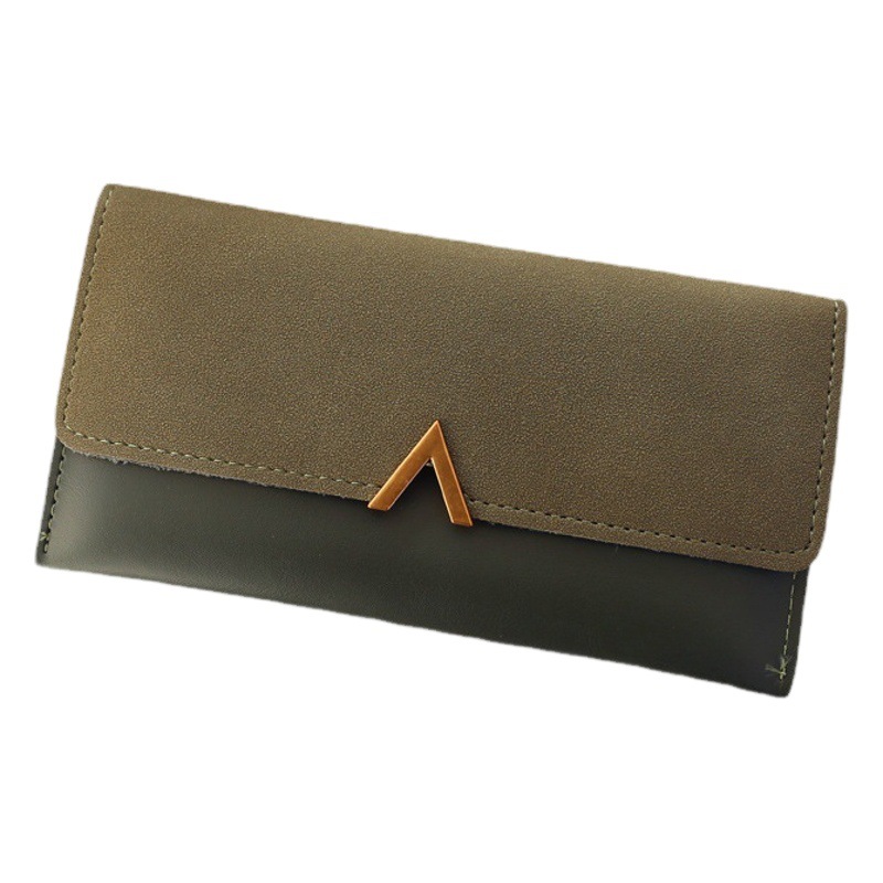 Korean version of women's wallet long women's wholesale new foreign trade clutch solid color simple zipper student multi-card