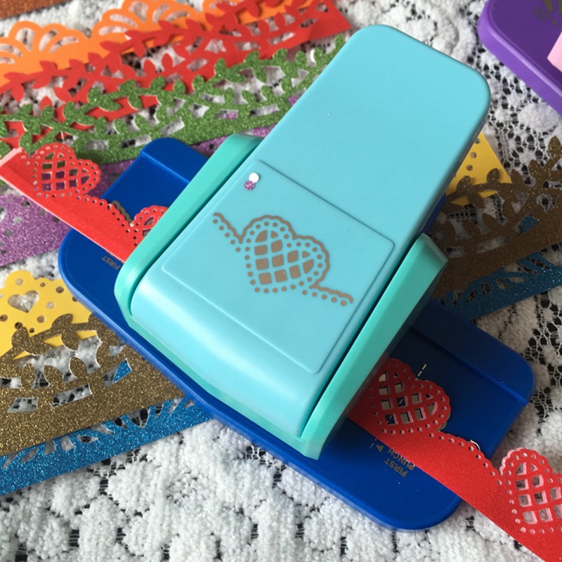 Picture of Embossing device kindergarten children DIY making tool printing machine edge pattern hollow edge beating device toy
