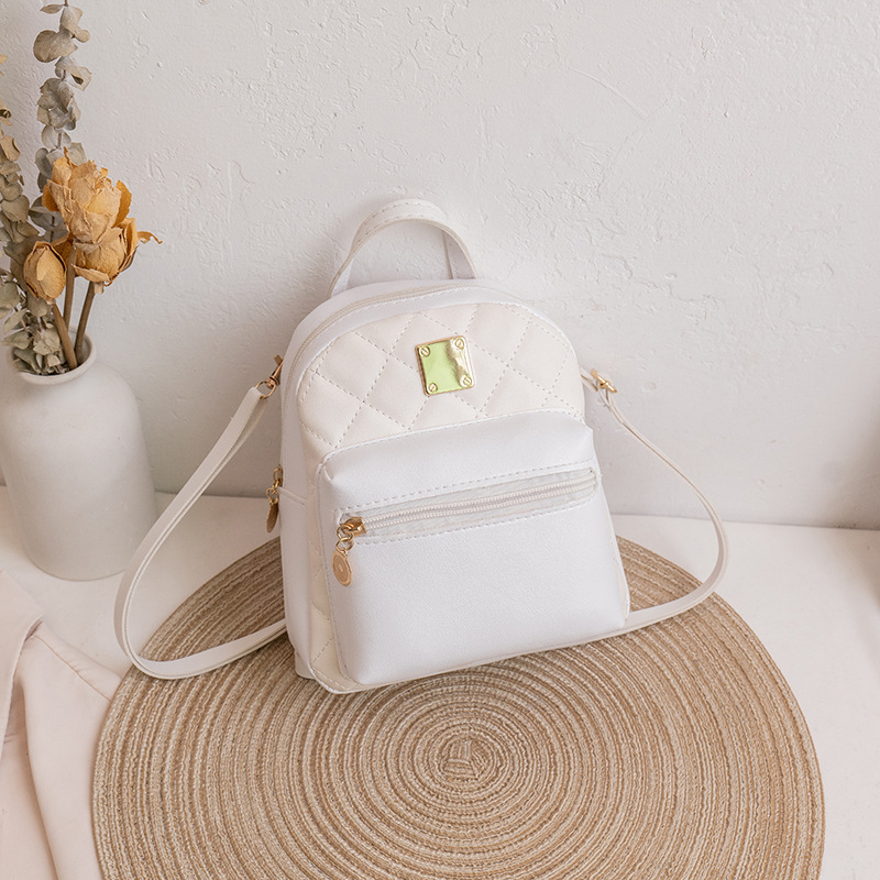 Picture of Fashion trend Joker rhombus backpack women's Leisure Travel small backpack foreign trade Women's bag wholesale a generation of hair