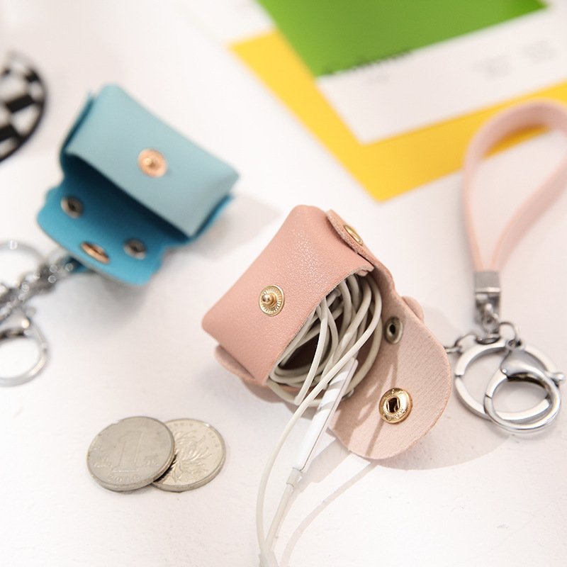Picture of Yuelu Creative Pu Leather Coin Purse Mini Small Storage Bag Pendant Creative Keychain Pendant Small Gift