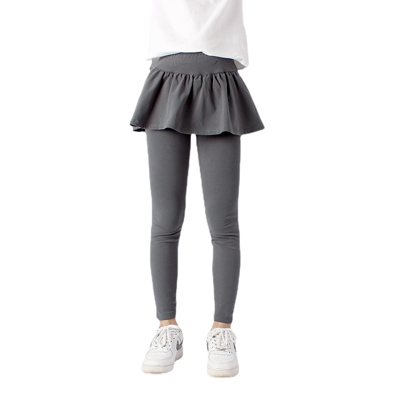 Children's Pants Autumn Korean Style New Children's Leggings Medium and Large Children Solid Color Leggings Culottes Girls' Pants Wholesale